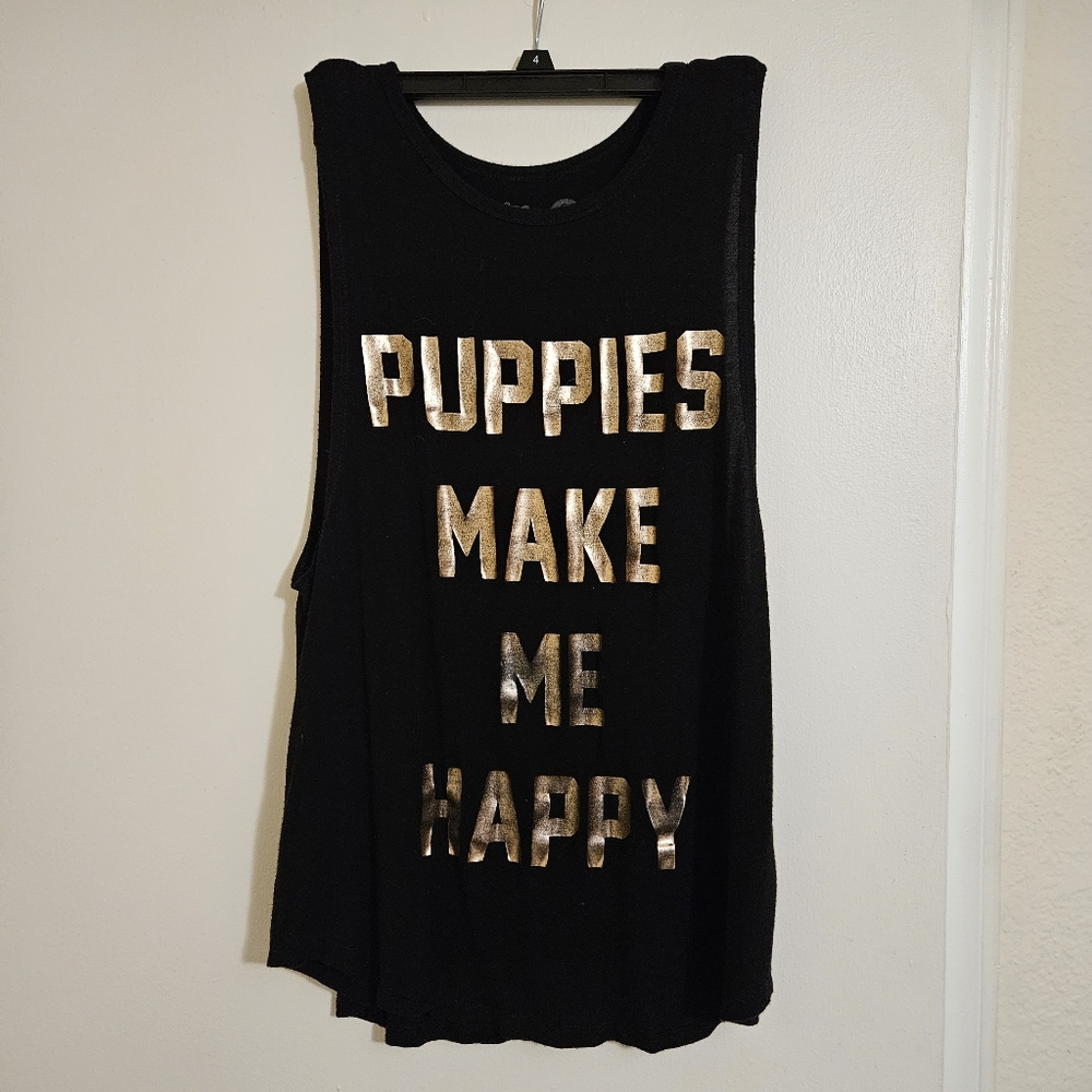 Puppies Make Me Happy Tank/Muscle Tee